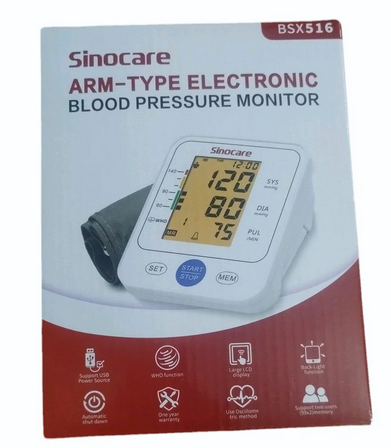 Sinocare Arm-Type Electronic Blood Pressure Monitor - Image 2