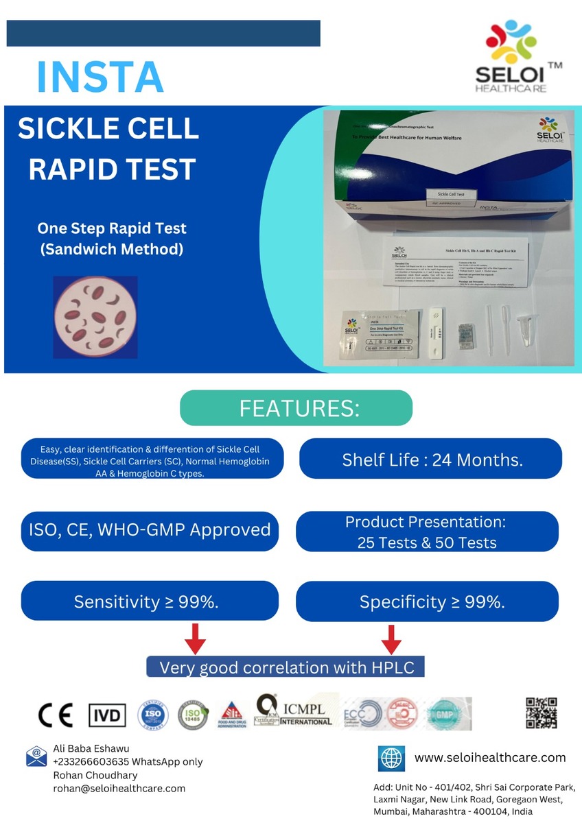 Sickle Cell Rapid Test Kit (25 test)